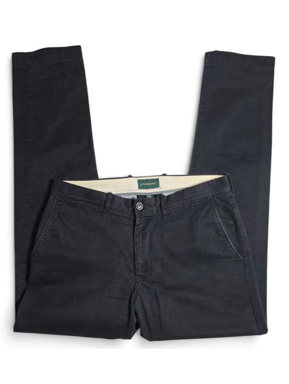 J.Crew Always 484 Slim Chino Pants Black Mens 32x32 Stretch Cotton Preppy